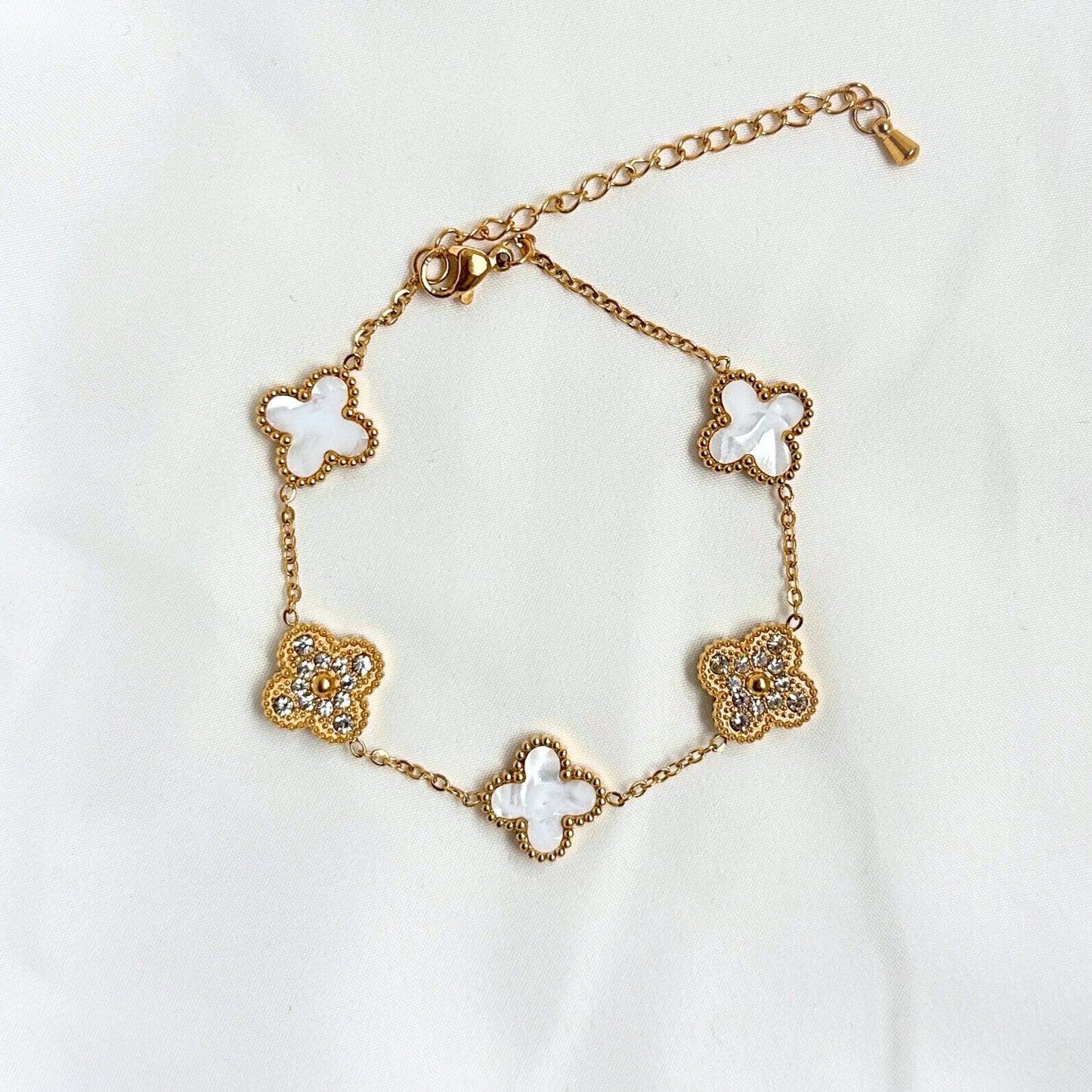 ARMBAND - (SPECIAL) VIT & GULD