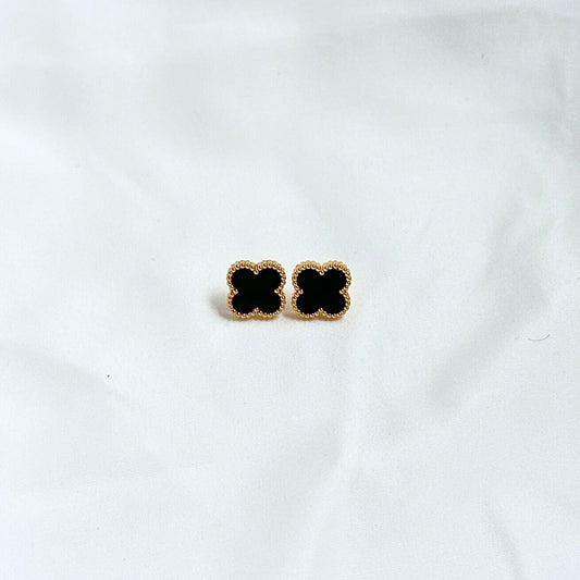 ÖRHÄNGEN - SVART & GULD