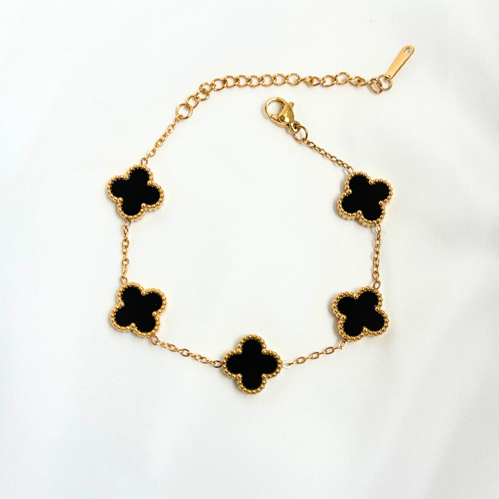 ARMBAND - SVART & GULD